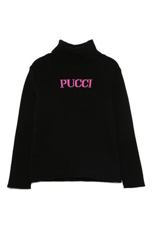 black wool jumper EMILIO PUCCI KIDS | PX9A70Z2362930